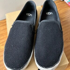 UGG Women’s Black Mesh Slip-On Loafers